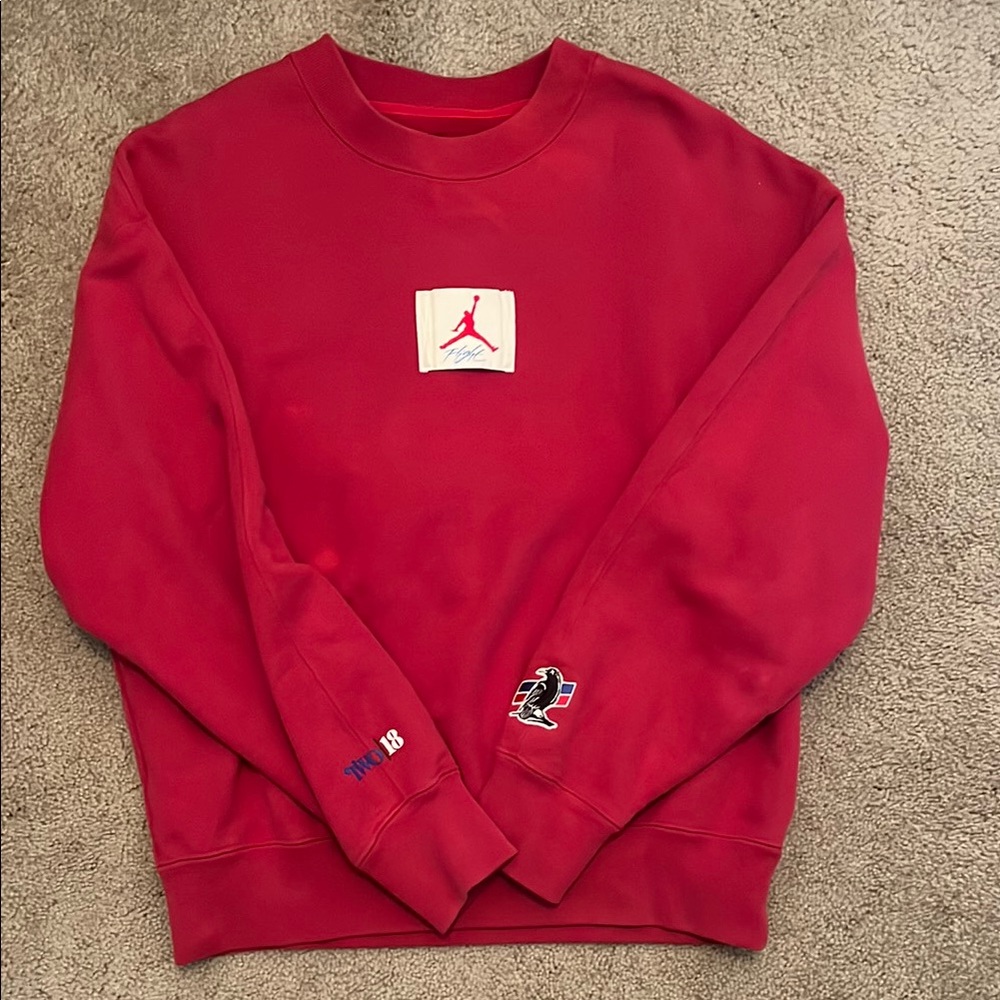 Women’s Nike Jordan Red Crewneck Sweatshirt